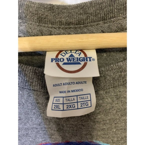 3D Ronald Reagan T Shirt Sz‎ 2XL Gray - Picture 2 of 7